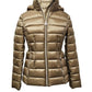 Michael Michael Kors Women's Hooded Packable Jacket, Dark Camel