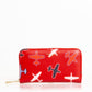 Trussardi Red Leather Women Wallet