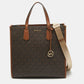 Michael Kors Dark Brown Signature Coated Canvas Large Maple Tote