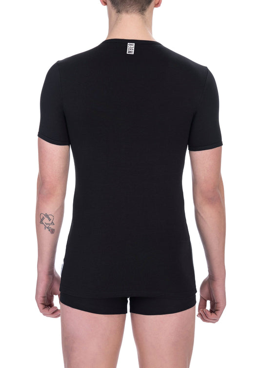 Bikkembergs "Black Cotton Men T-Shirt"