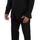 Dolce & Gabbana Elegant Navy Slim Fit Wool Silk Two-Piece Suit