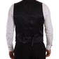 Dolce & Gabbana Elegant Grey Double-Breasted Dress Vest