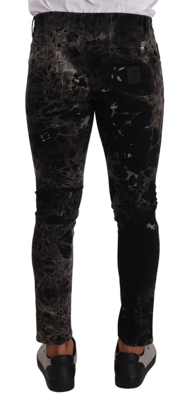 Dolce & Gabbana Slim Fit Patterned Skinny Jeans