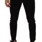 Dolce & Gabbana Elegant Slim-Fit Cotton Black Jeans