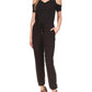 Womens Cold Shoulder Ankle Jumpsuit