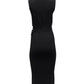 Michael Kors Belt Tie Stretch Dress in Black Viscose