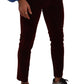 Dolce & Gabbana Bordeaux Slim Fit Skinny Jeans