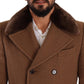 Dolce & Gabbana Elegant Double Breasted Wool Overcoat