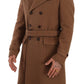 Dolce & Gabbana Elegant Double Breasted Wool Overcoat