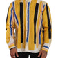 Dolce & Gabbana Elegant Yellow Striped Henley Shirt