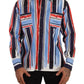 Dolce & Gabbana Elegant Striped Cotton Shirt with Pockets