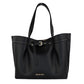 Michael Kors Emilia Large East West Black Pebbled Leather Tote Handbag Purse Bag