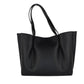 Michael Kors Emilia Large East West Black Pebbled Leather Tote Handbag Purse Bag