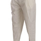 Dolce & Gabbana Elegant White Cotton Stretch Dress Pants