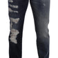 Dolce & Gabbana Chic Tattered Denim Jeans