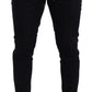 Dolce & Gabbana Elegant Dark Blue Skinny Jogging Pants