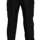 Dolce & Gabbana Elegant Striped Wool-Silk Dress Pants