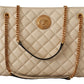 Versace Elegant Quilted Nappa Leather Tote