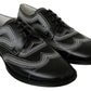 Dolce & Gabbana Elegant Black and White Derby Shoes