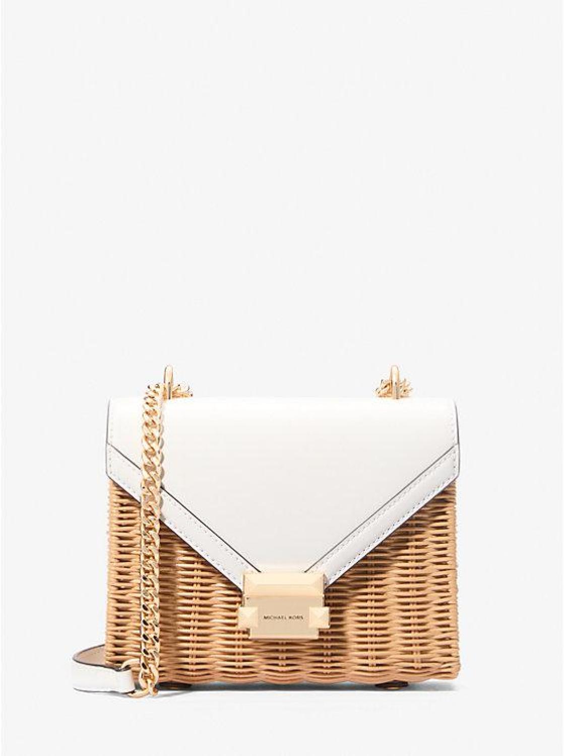 Whitney Small Wicker Shoulder Bag