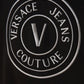 Versace Jeans Stunning Hooded Black Cotton Sweatshirt