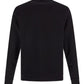 Hugo Boss Elegant Black Cotton Round Neck Sweatshirt