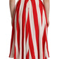 Dolce & Gabbana Elegant A-Line Striped Shift Dress