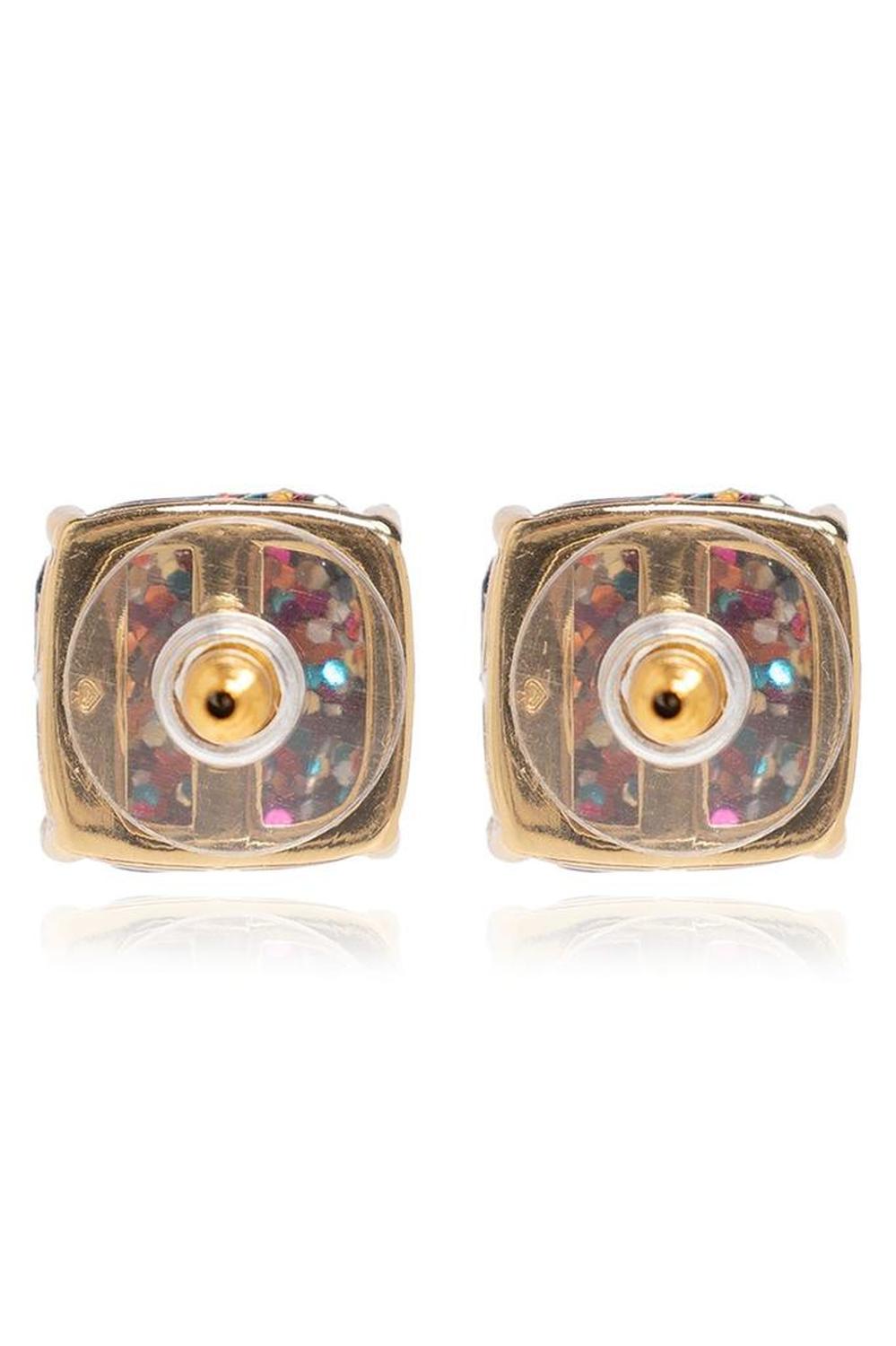 Kate Spade Glitter Square Stud Earrings