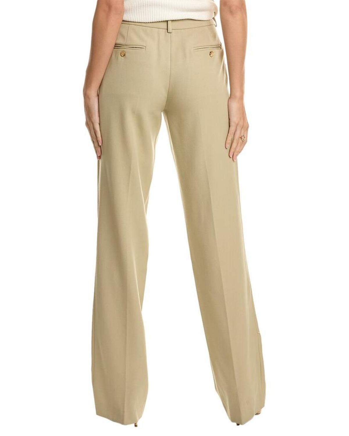 Michael Kors Collection Carolyn Gabardine Wool Trouser