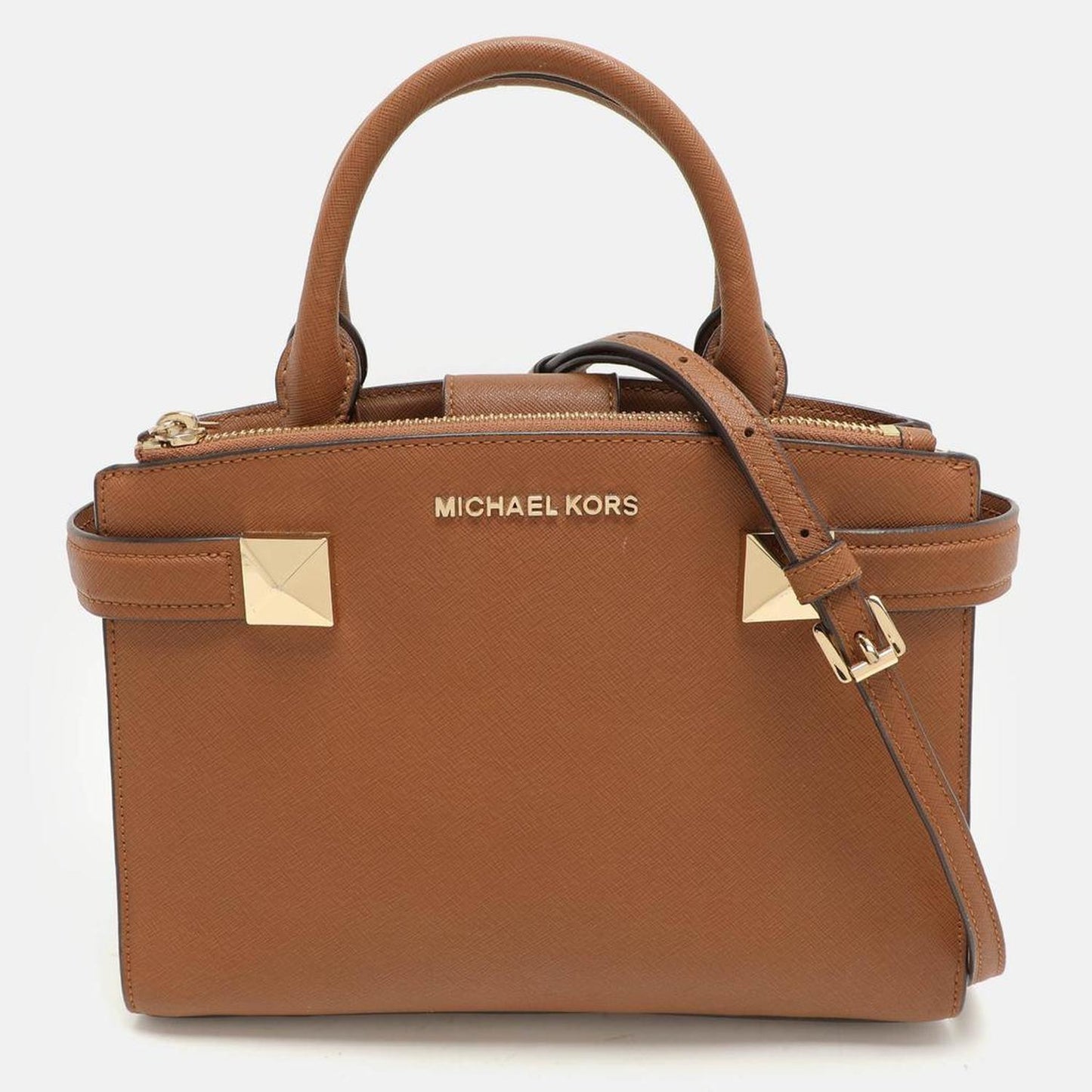 Michael Kors Brown Leather Small Karla Ew Tote