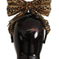 Dolce & Gabbana Elegant Gold Embellished Silk Diadem