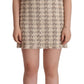 Dolce & Gabbana Chic Checkered Shift Mini Dress