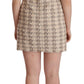 Dolce & Gabbana Chic Checkered Shift Mini Dress