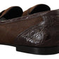 Dolce & Gabbana Exquisite Exotic Leather Loafers