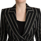 Dolce & Gabbana Elegant Striped Wool Stretch Jacket