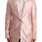 Dolce & Gabbana Elegant Pink Silk Blazer Jacket