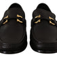 Salvatore Ferragamo Elegant Black Calf Leather Loafers