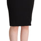 Dolce & Gabbana Chic High Waist Pencil Skirt in Black