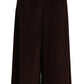 Dolce & Gabbana Chic Bordeaux High-Waisted Corduroy Pants