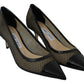 Jimmy Choo Chic Patent Mesh Pointed Pumps