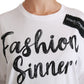 Dolce & Gabbana Chic DG Fashion Sinners Oversized Tee