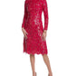 Michael Kors Collection Sequin Lace Silk-Lined Midi Dress