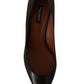 Dolce & Gabbana Elegant Brown Leather Heels Pumps