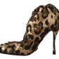 Dolce & Gabbana Elegant Leopard Sequin Knee-High Boots