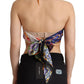 Dolce & Gabbana Sumptuous Silk Halter Cropped Top - Multicolor