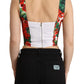 Dolce & Gabbana Elegant Red Cropped Top with Geranium Print