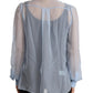 Dolce & Gabbana Elegant Silk Ascot Collar Blouse