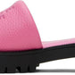 Pink 'The Lug Sole Slide' Sandals