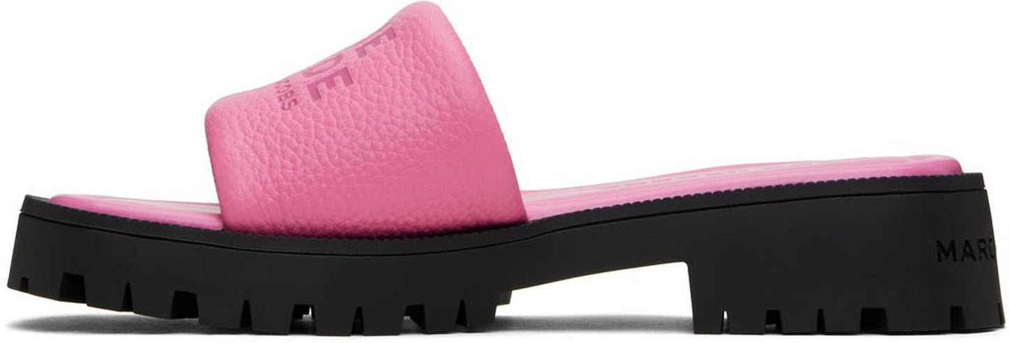 Pink 'The Lug Sole Slide' Sandals