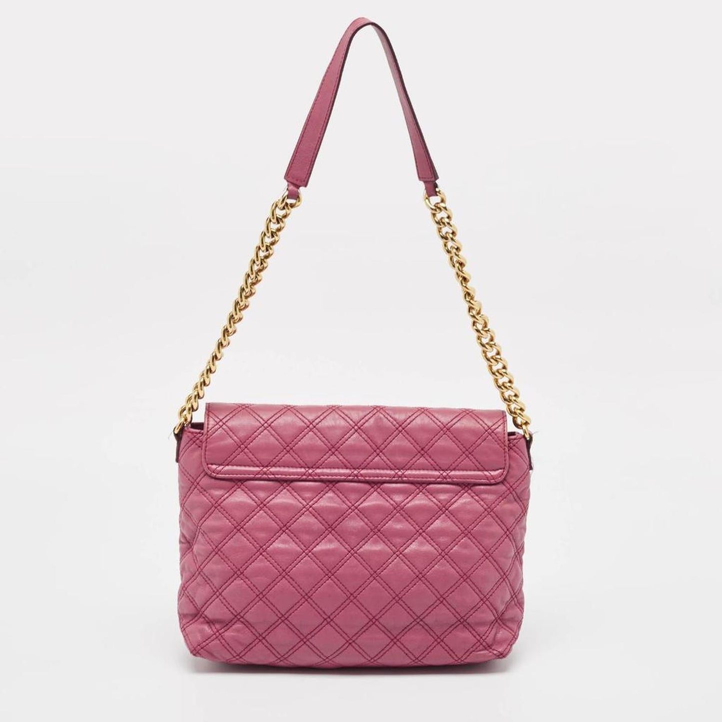 Pink Quilted Leather Day To Night Single Shoulder Bag